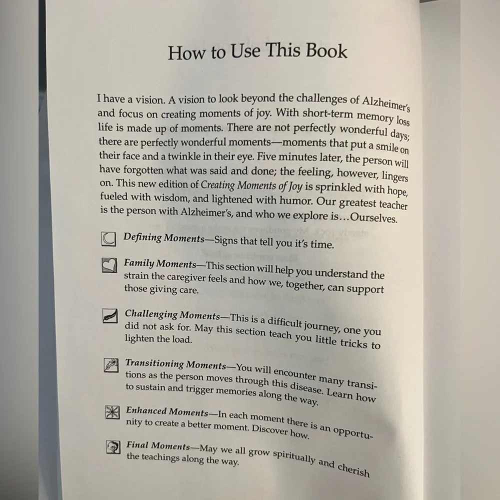 NEW BOOK-CREATING MOMENTS OF JOY-Along the Alzheimer’s Journey by Jolene Brackey - Picture 8 of 11